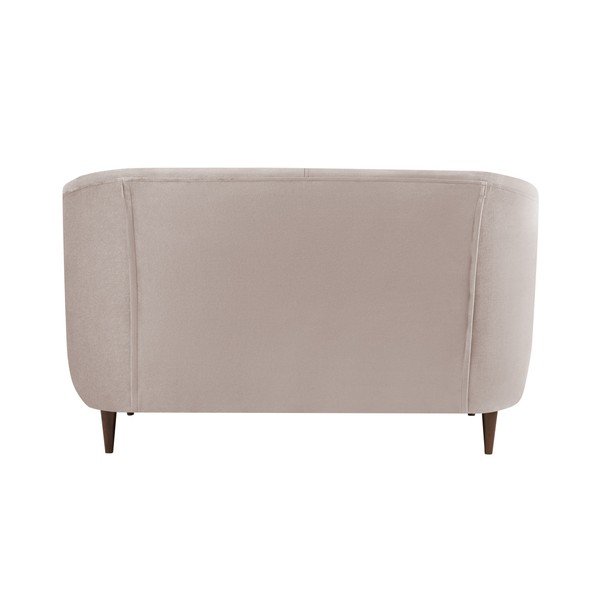 Canapea cu tapițerie din catifea Kooko Home GLAM, bej, 125 cm-image-2