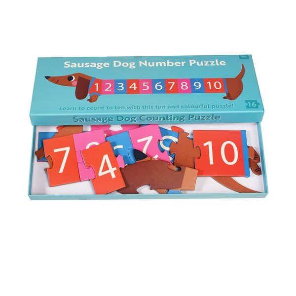 Puzzle (număr de piese 16) Sausage Dog – Rex London-image-3