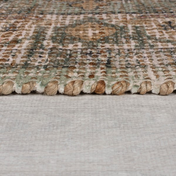 Covor kaki țesut manual din amestec de iută 120x170 cm Selena Jute Traditional – Flair Rugs-image-4