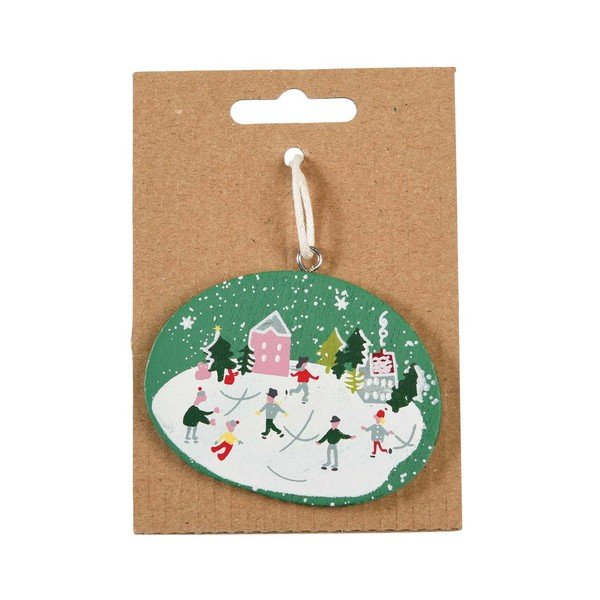 Decorațiune din lemn pentru bradul de Crăciun Rex London Globe-image-1