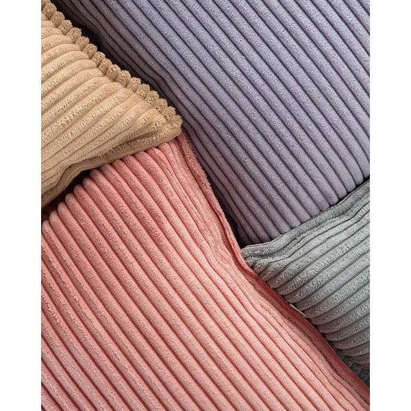 Pernă decorativă pentru copii roz cu tapițerie din catifea reiată Bolster – Wigiwama-image-2