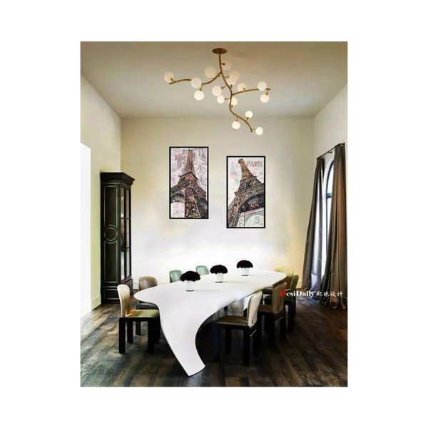 Tablou artizanal Vivorum Eiffel 52 x 102 cm-image-4