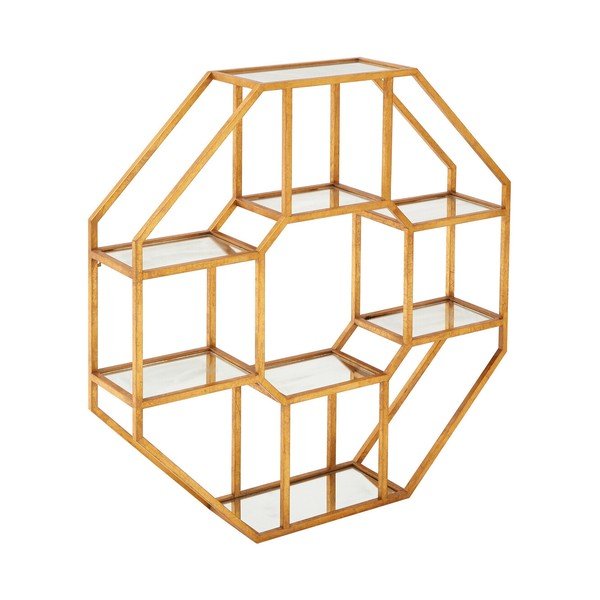 Raft în culoare naturală etajat din metal 92 cm Zariah – Premier Housewares