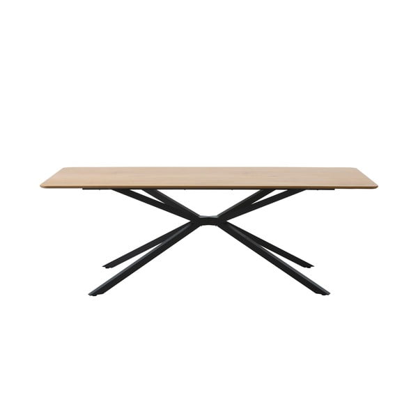 Masă de dining cu blat cu aspect de lemn de stejar 100x200 cm Cesura – Unique Furniture