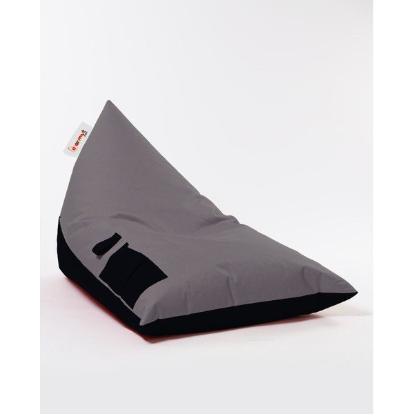 Fotoliu bean bag gri Pyramid – Floriane Garden-image-1