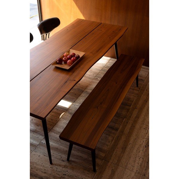 Banchetă cu picioare negre din oțel Dutchbone Alagon, lungime 180 cm-image-1