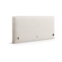 Tăblie de pat crem tapițată 209x100 cm Olivia – Micadoni 