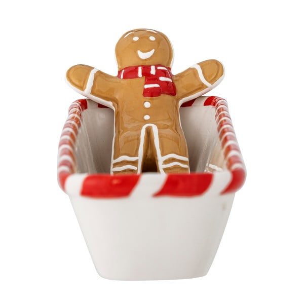 Bol mic alb din ceramică 110 ml  cu model de Crăciun Ginnie – Bloomingville-image-4