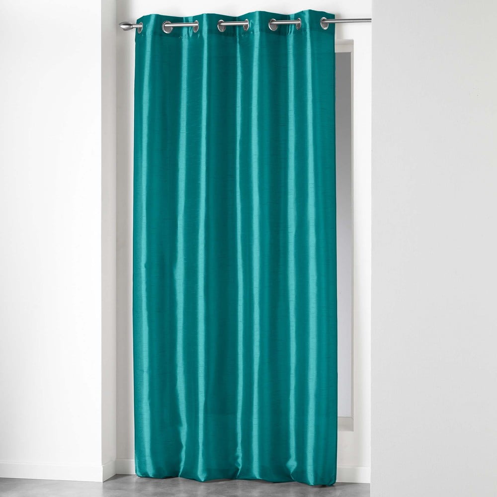 Draperie albastră din microsatin 140x240 cm Shana – douceur d\'intérieur
