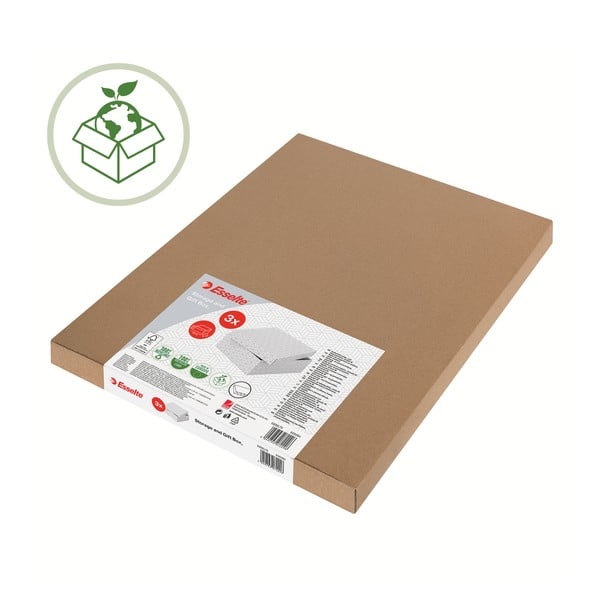 Set 3 cutii depozitare Esselte Home, 26,5 x 36 cm, alb-image-4