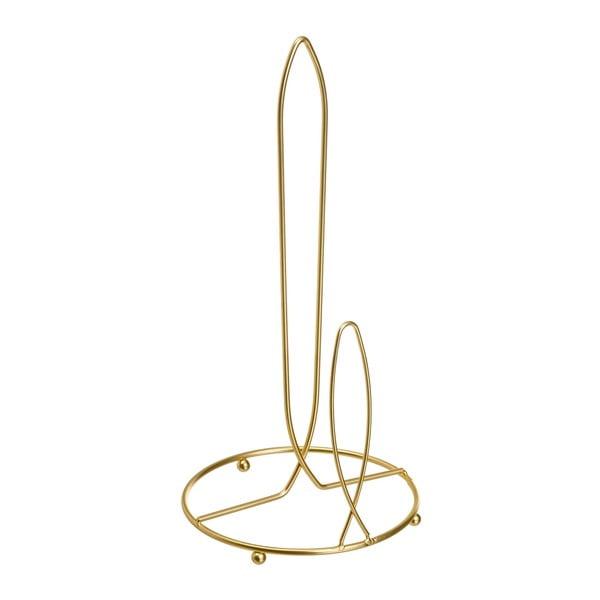 Suport vertical pentru prosoape de bucătărie din hârtie auriu din metal ø 16 cm – Casa Selección