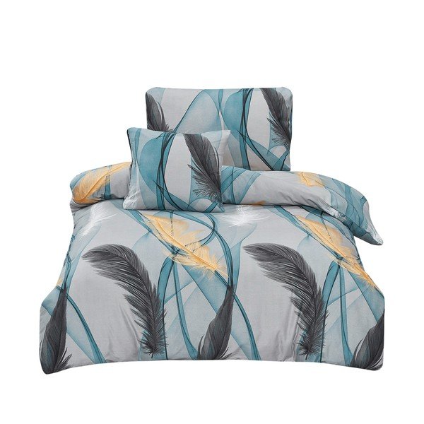 Lenjerie de pat din microsatin pentru pat de o persoană cu 3 piese 140x200 cm Melissa – My House