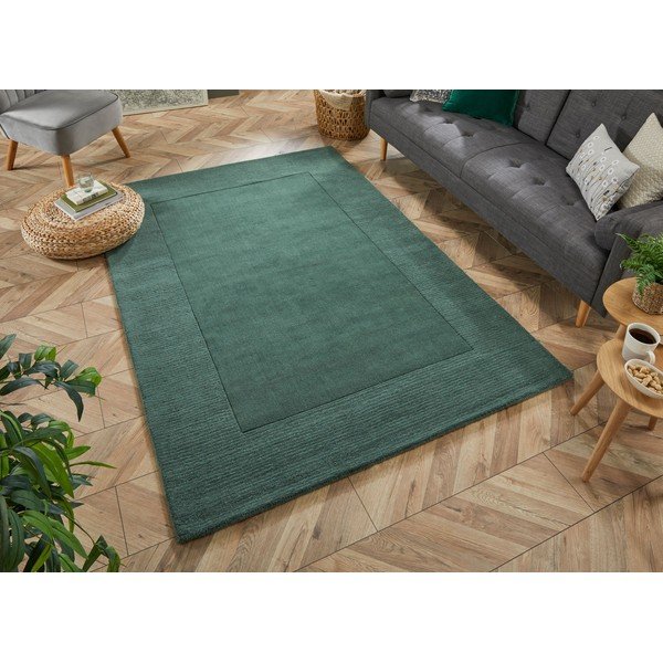 Covor din lână verde închis Flair Rugs Siena, 160 x 230 cm-image-1