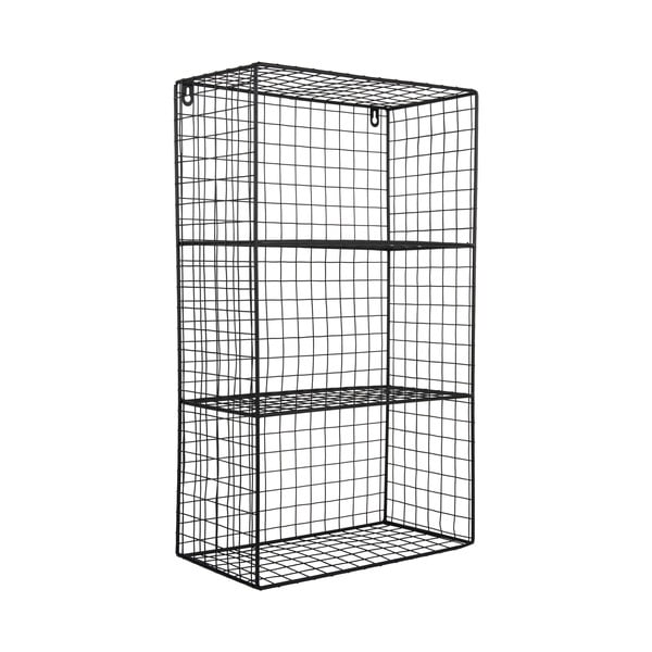 Raft negru etajat din oțel 60 cm Reja – PT LIVING-image-2