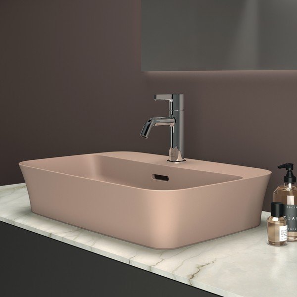 Chiuvetă roz-deschis din ceramică 55x38 cm Ipalyss – Ideal Standard-image-1