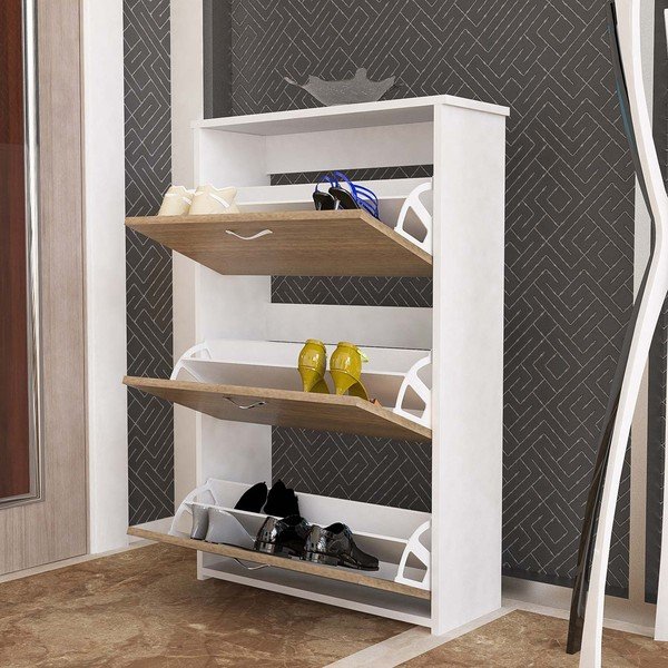 Pantofar cu 3 compartimente Triplex, maro-image-1