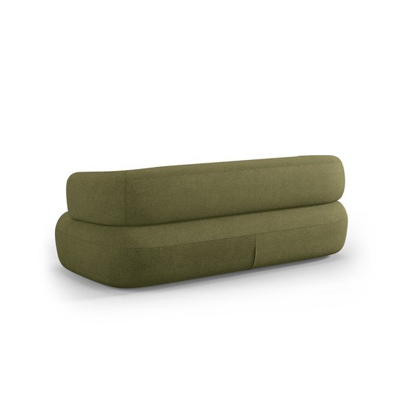 Canapea verde cu tapițerie din țesătură bouclé 178 cm Jenny – Micadoni -image-3