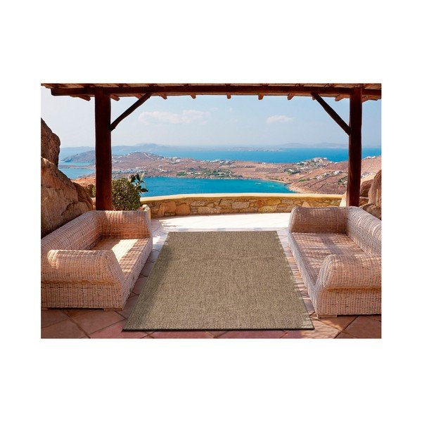 Covor adecvat și pentru exterior Universal Jaipur Beige Daro, 80 x 150 cm, bej închis-image-1