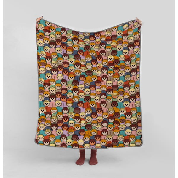 Pătură pentru copii din microfibră 130x130 cm Invasion – Playmobil