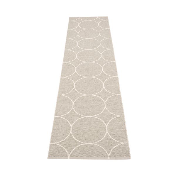 Covor tip traversă pentru interior și exterior crem 70x300 cm Boo Linen – Pappelina