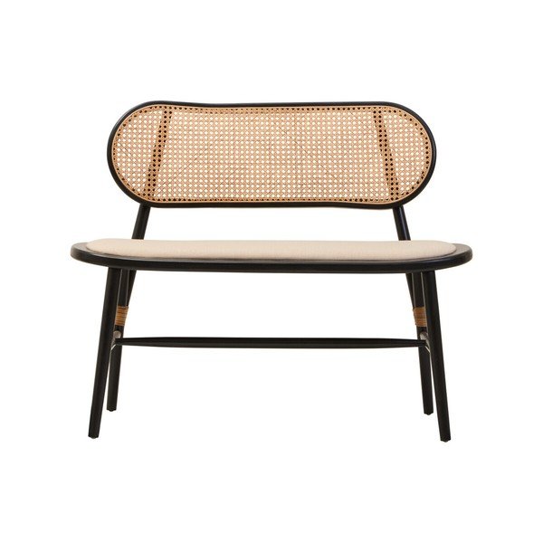 Bancă în culoare naturală capitonată Cebu – Premier Housewares-image-2