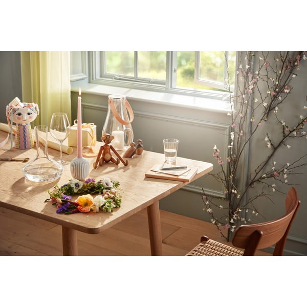 Sfeșnic din porțelan Kähler Design Hammersho, înălțime 10 cm, alb-image-1