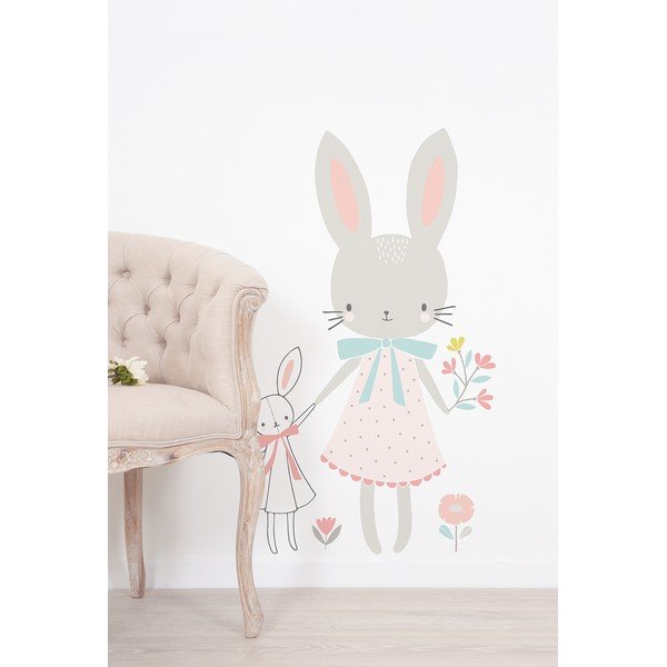 Autocolant pentru copii 58x90 cm Little Miss Rabbit – Lilipinso-image-1