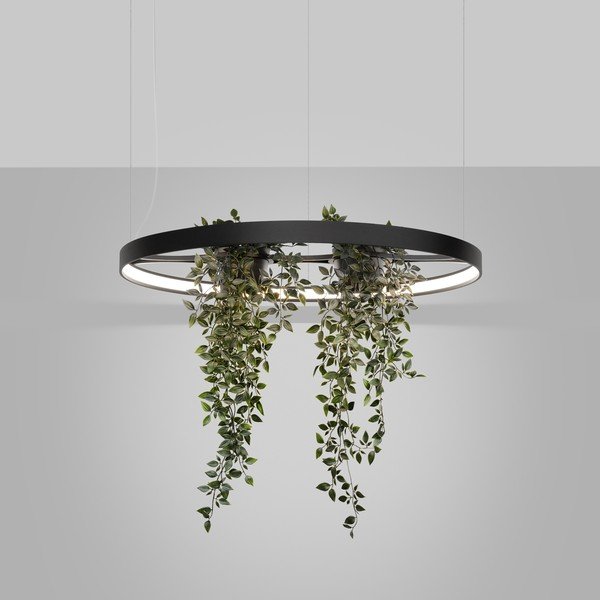 Lustră neagră LED din aluminiu ø 78 cm RIO – Thoro-image-1