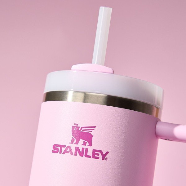 Termos roz cu pai din oțel inoxidabil 1,18 l Quencher H2.0 FlowState Tumbler Cherry Blossom – Stanley-image-4