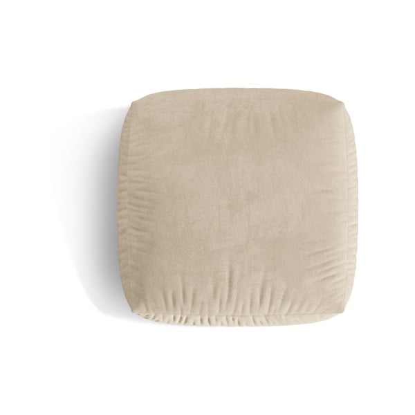 Taburet modular bej cu tapițerie din catifea Martina – Micadoni -image-2