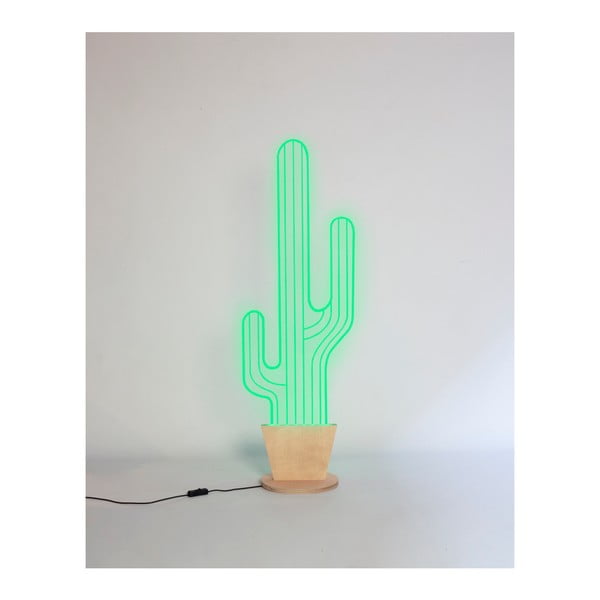 Decorațiune luminoasă Really Nice Things Neon Cactus, 33,5 x 101 cm