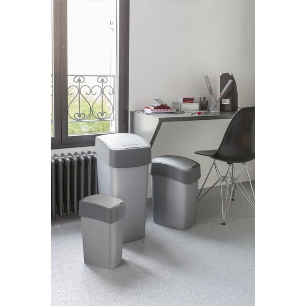 Coș de gunoi Curver Pacific, 45 l, gri-image-1
