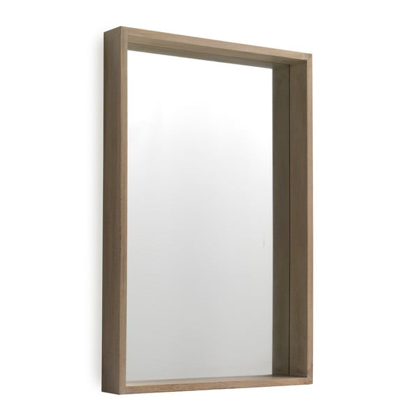 Oglindă cu ramă din lemn paulownia Geese Pure, 60 x 90 cm