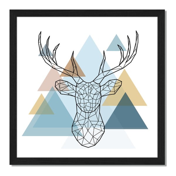 Tablou înrămat Liv Corday Scandi Deer, 40 x 40 cm