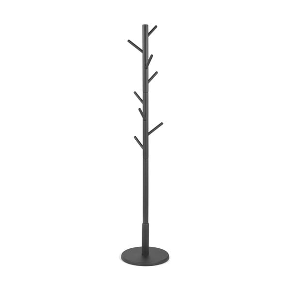 Cuier negru din lemn masiv de arbore de cauciuc Bro – Spinder Design