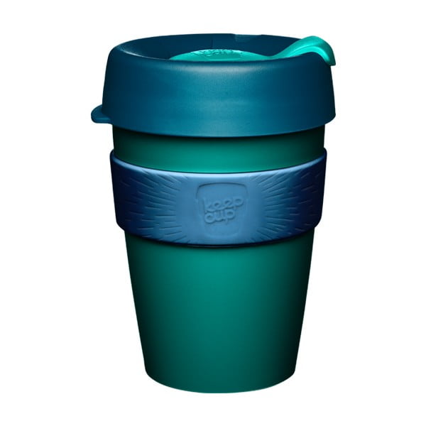 Cană de voiaj cu capac KeepCup Australis, 454 ml, verde-albastru