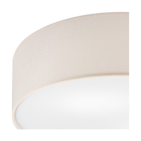 Plafonieră crem cu abajur textil ø 45 cm Vivian – LAMKUR-image-3