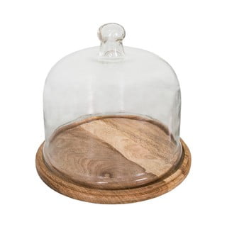 Tavă din lemn pentru brânzeturi cu capac din sticlă Antic Line