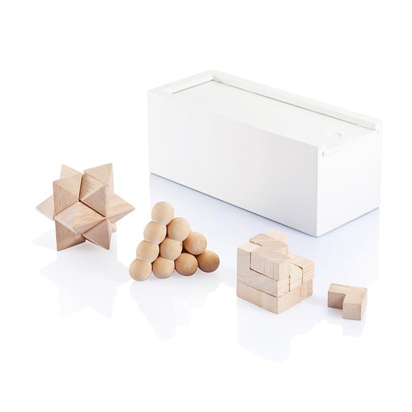Set 3 puzzle-uri din lemn XD Design