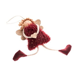 Decorațiune de agățat din material textil Dakls Angel, roșu închis