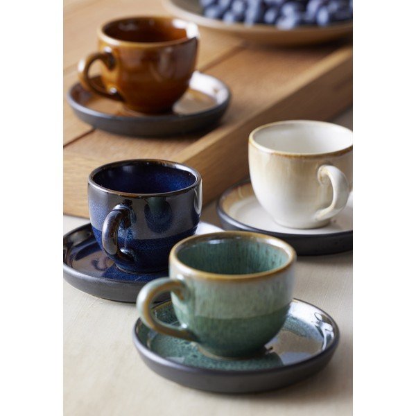 Ceașcă neagră/albastră pentru espresso din ceramică 70 ml Gastro Dark Blue/Black – Bitz-image-1