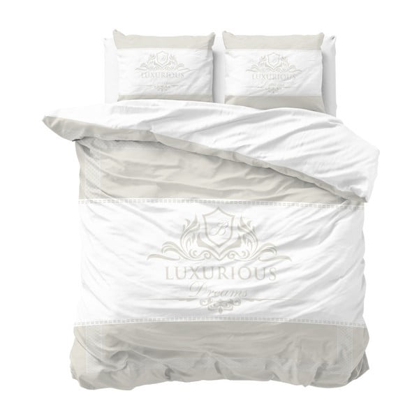 Lenjerie din bumbac, pat dublu Sleeptime Luxury, 200 x 220 cm