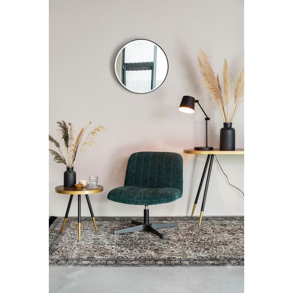 Veioză neagră cu abajur din metal (înălțime 60 cm) Hajo – White Label-image-3