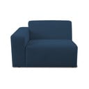 Modul pentru canapea albastru închis cu tapițerie din stofă bouclé (cu colț pe partea stângă ) Roxy – Scandic
