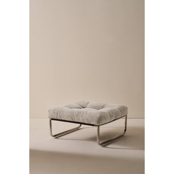 Taburet bej cu tapițerie din chenille Burleson – Jotex-image-2