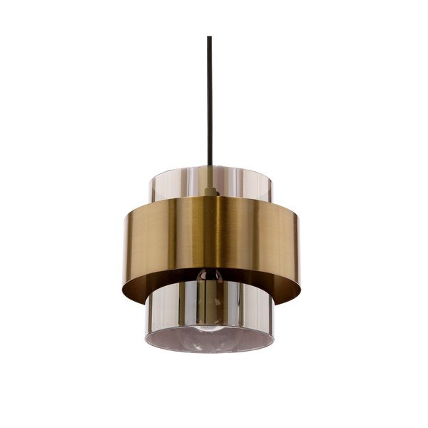 Lustră neagră cu abajur din sticlă ø 18 cm Spiega – Candellux Lighting-image-3