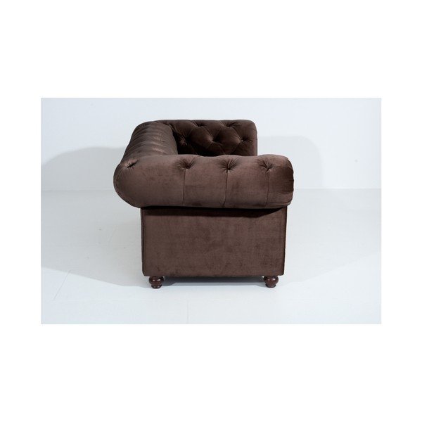 Canapea Max Winzer Orleans Velvet, 196 cm, maro închis-image-4