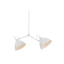 Lustră albă cu abajur metalic 104x104 cm Coben - CustomForm