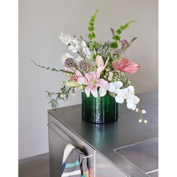 Vază handmade din sticlă Emerald – Hübsch-image-1