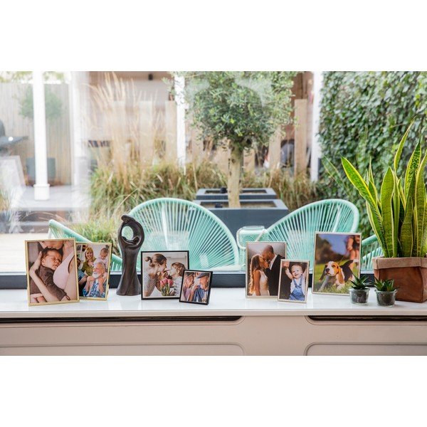 Ramă foto argintie de sine stătătoare/de suspendat din metal 10,5x16 cm Sweet Memory – Zilverstad-image-1